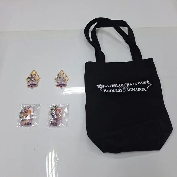 [BUNJANG] Granblue Fantasy: Relink Endless Ragnarok Playxpo Goods Set (Bag + Keyring + Sticker) / 그랑블루 판타지 리링크 엔들리스 라그나로크 플레이엑스포 굿즈 세트 가방+키링 스티커 페디엘