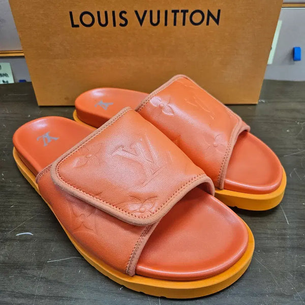 [BUNJANG] Louis Vuitton LV Miami Mule Slippers Orange / 9(280) 루이비통 LV 마이애미 뮬 슬리퍼 오렌지