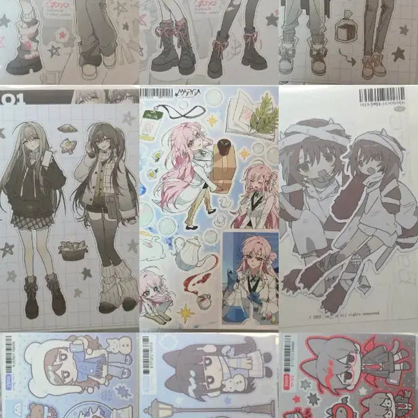 [BUNJANG] Decorative Sticker Set (19 pcs) / 다꾸 스티커 19장 원가 이하 일괄 양도