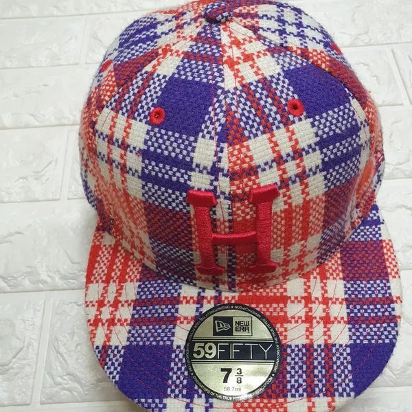 [BUNJANG] HUF x New Era Limited Edition Plaid 59FIFTY Fitted Cap (7 3/8) / [미착용 새상품/7 3/8] HUF x 뉴에라 한정판 플레이드 타탄체크 59FIFTY