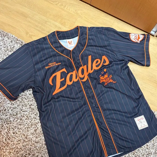 [BUNJANG] Hanhwa Eagles x NICE WEATHER Limited Edition Navy XL Uniform / (오늘만이가격)한화이글스 x 나이스웨더 한정판 유니폼 네이비(XL)