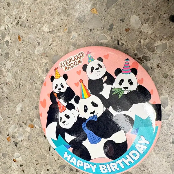 [BUNJANG] Everland Fu Bao Birthday Commemorative Can Badge / 에버랜드 푸바오 생일 기념 캔뱃지