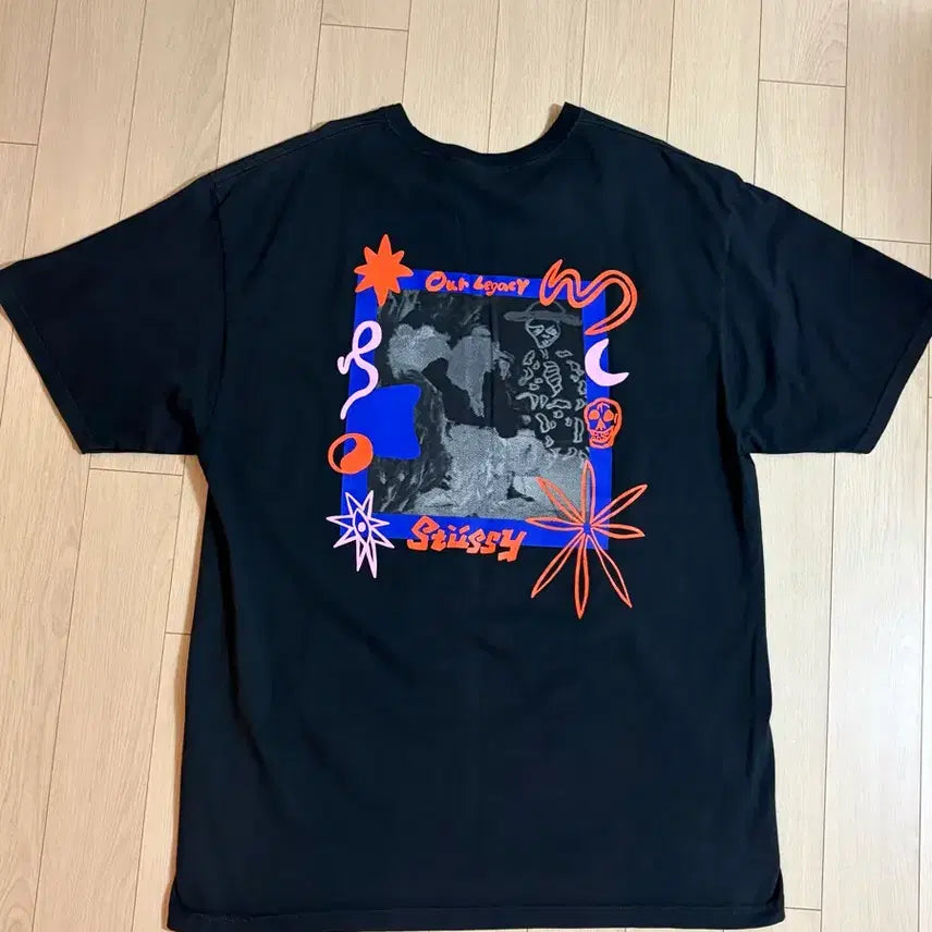 [BUNJANG] Stussy x Our Legacy Graphic T-Shirt Black L / 스투시 x 아워레가시 그래픽 반팔티 블랙 L