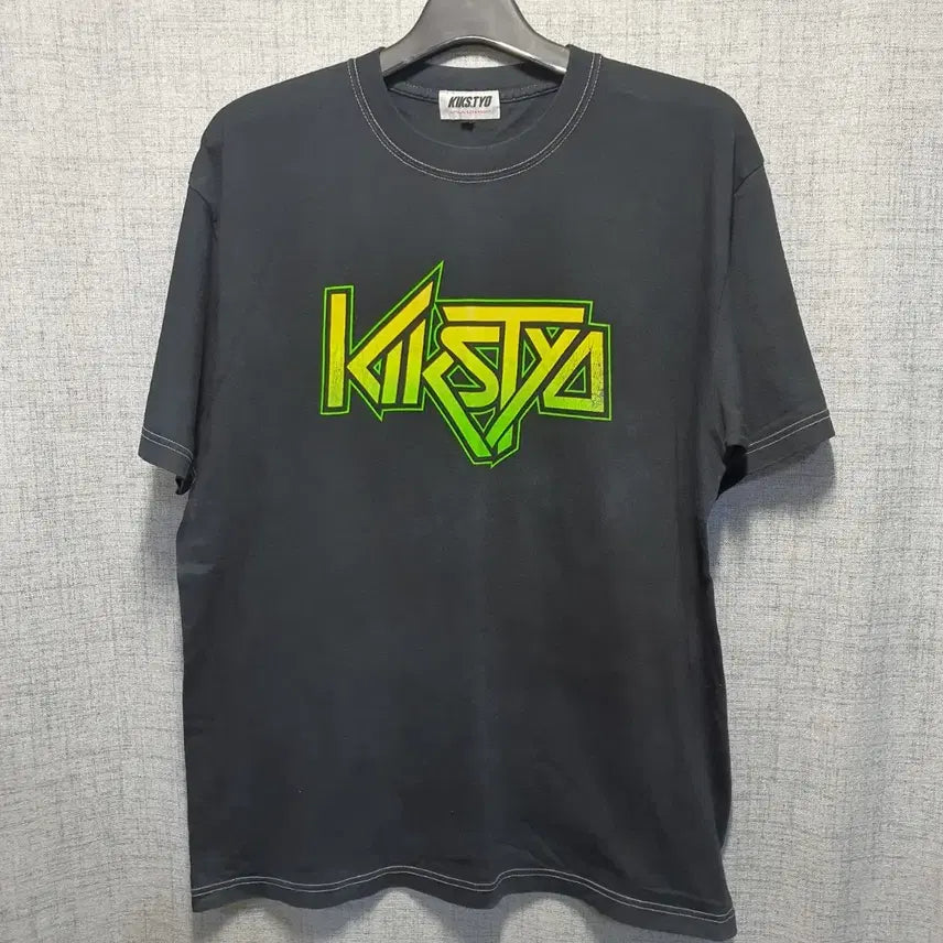 [BUNJANG] Kicksyok Graphic Logo Stitch Short Sleeve T-Shirt XL / 킥스툐 그래픽 로고 스티치 반팔 티셔츠 XL