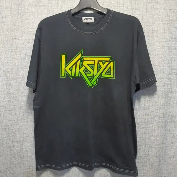 [BUNJANG] Kicksyok Graphic Logo Stitch Short Sleeve T-Shirt XL / 킥스툐 그래픽 로고 스티치 반팔 티셔츠 XL