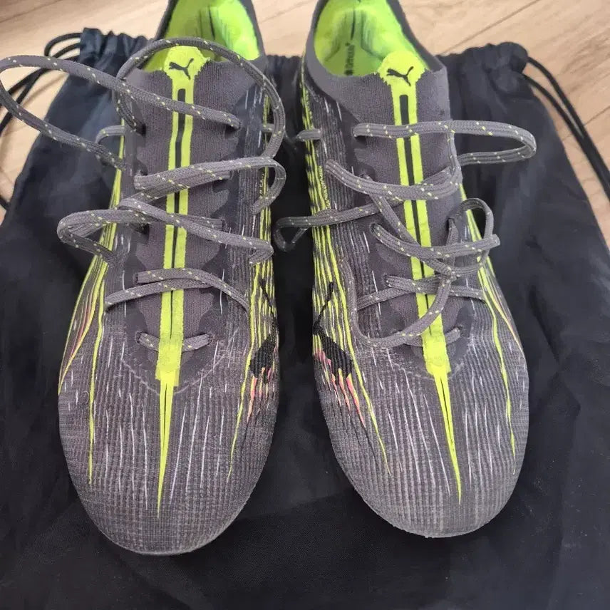 [BUNJANG] Puma Ultra Soccer Cleats - Grey Lime / 푸마 축구화 울트라 그레이 라임