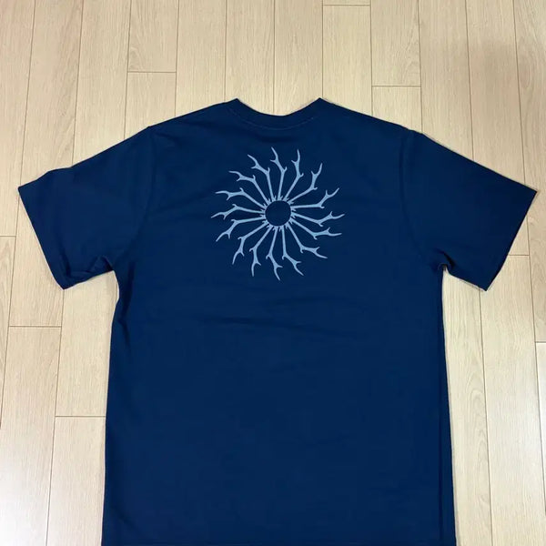 [BUNJANG] South2West8 Navy Cotton-Poly Blend Short Sleeve T-Shirt / South2West8/남이서팔 반팔M (네이비)