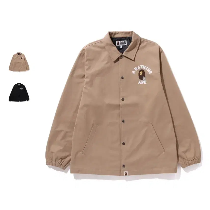 [BUNJANG] BAPE God APE Pointer College Coach Jacket / 베이프 고 에이프 포인터 컬리지 코치 자켓