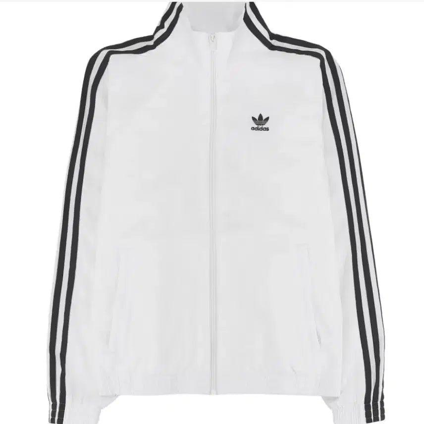 [BUNJANG] Adidas 3-Stripes White Track Top / 아디다스 삼선 흰색 트랙탑
