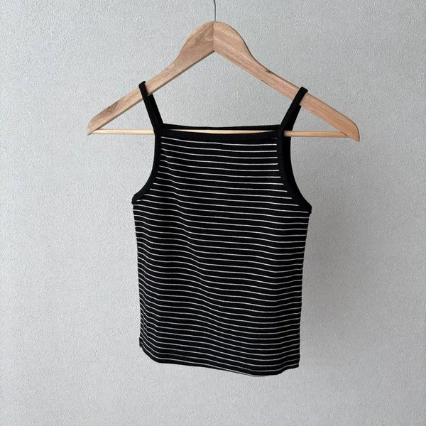 [BUNJANG] Striped Sleeveless Top / 새제품 도톰 스트라이프 나시탑
