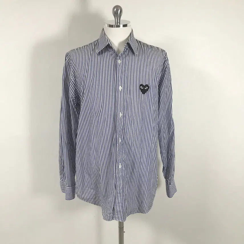 [BUNJANG] Comme des Garçons Men's Striped Shirt - Size S / 꼼데가르송 정품 남성스프라이트셔츠S호호상점 중고장터