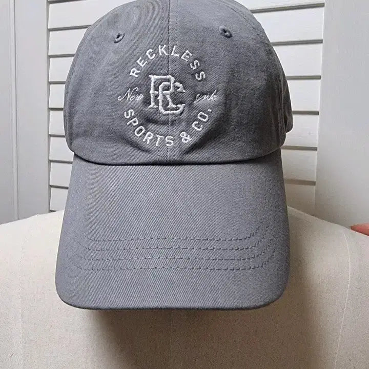 [BUNJANG] Gray Ball Cap with English Logo / 영문로고 그레이