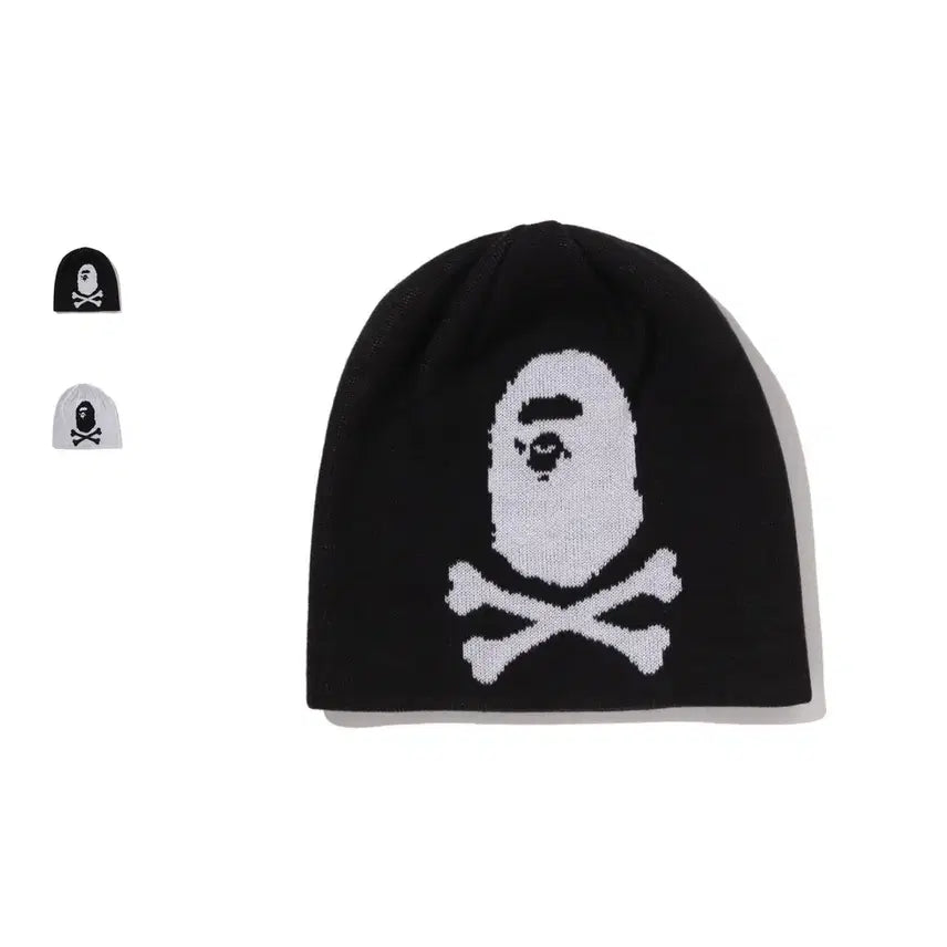[BUNJANG] BAPE Crossbone Knit Beanie / 베이프 에이프 크로스본 니트 비니