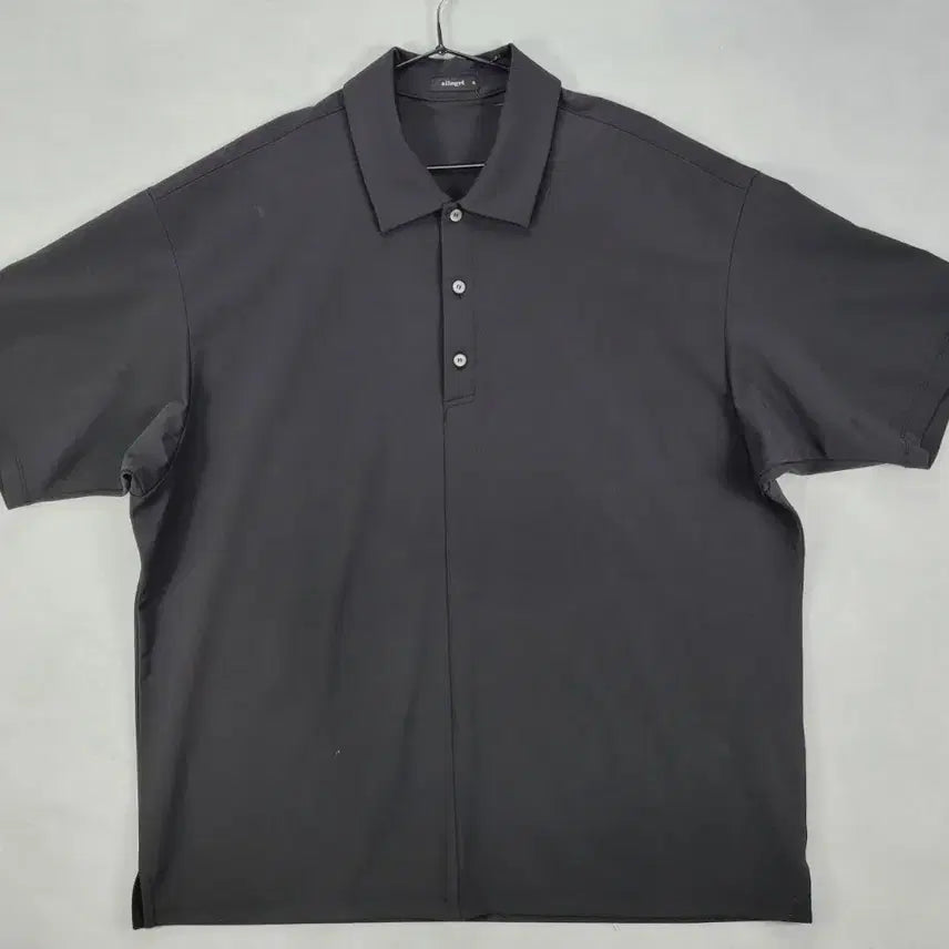 [BUNJANG] Allegri Short Sleeve Polo Shirt (Black) / 알레그리 반팔 카라티(블랙)