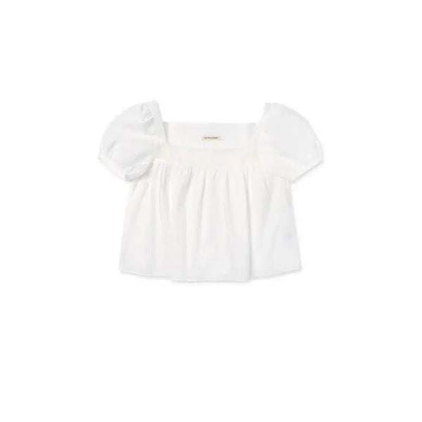 [BUNJANG] Without Summer Rose Square Blouse / 위드아웃썸머 블라우스