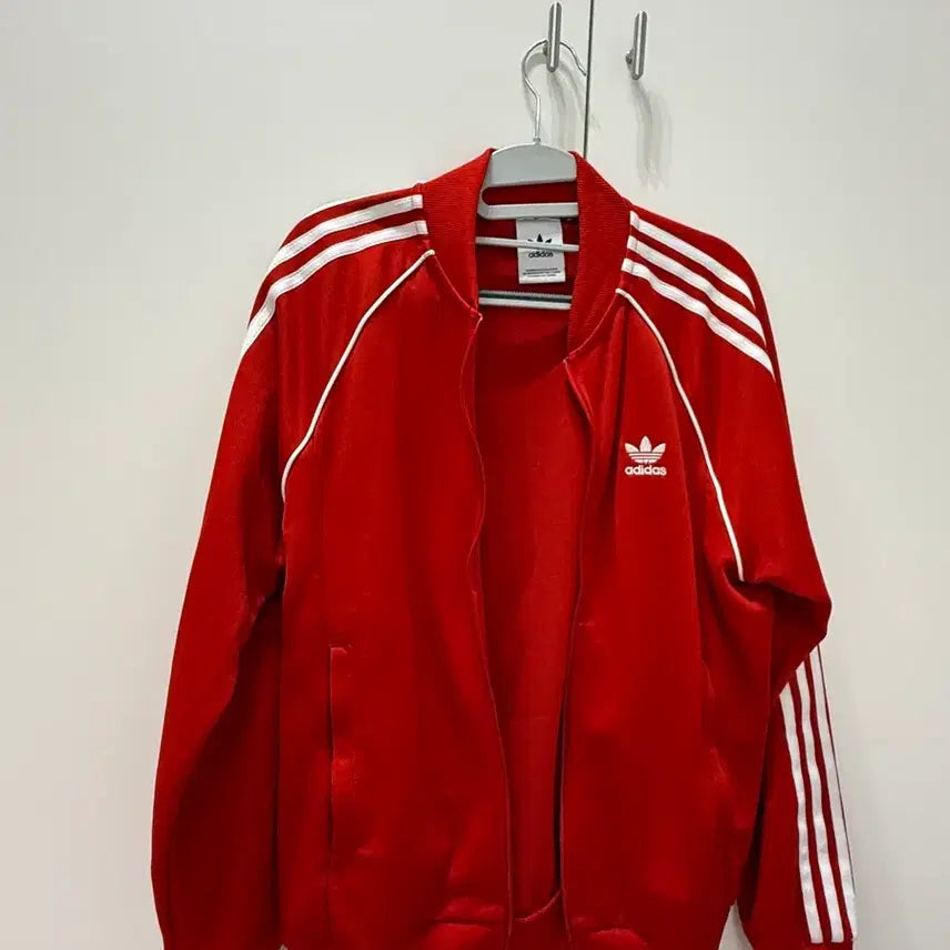 [BUNJANG] Adidas Track Top Jacket Red (L) / 아디다스 져지 트랙탑 자켓 레드(L)