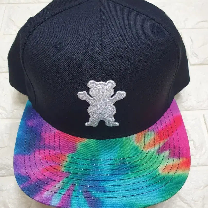 [BUNJANG] Diamond Supply Co. x Starter Tie-Dye Bear Embroidery Snapback / [미착용 새상품/콜라보] 다이아몬드 서플라이 x 스타터 타이다이 곰 자수 스냅백
