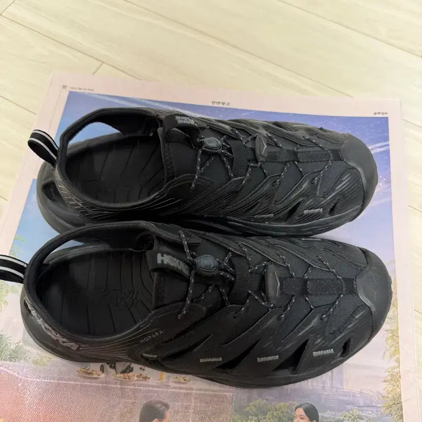 [BUNJANG] Hoka Hopara 285 Black Sandals / [285]호카 호파라1 블랙