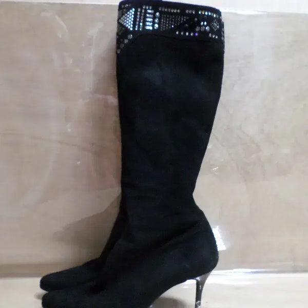 [BUNJANG] Daks Suede Long Boots Black 260720 / 후루룩구제2 245 닥스 스웨이드 롱부츠 워커 블랙 260720