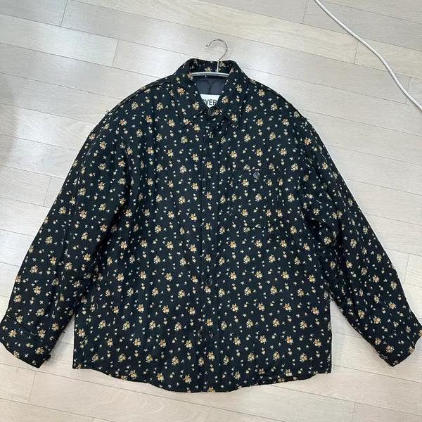 [BUNJANG] Perverze Puffer Shirt Jacket Black / [F]perverze 푸퍼 셔츠 자켓 블랙 퍼버즈