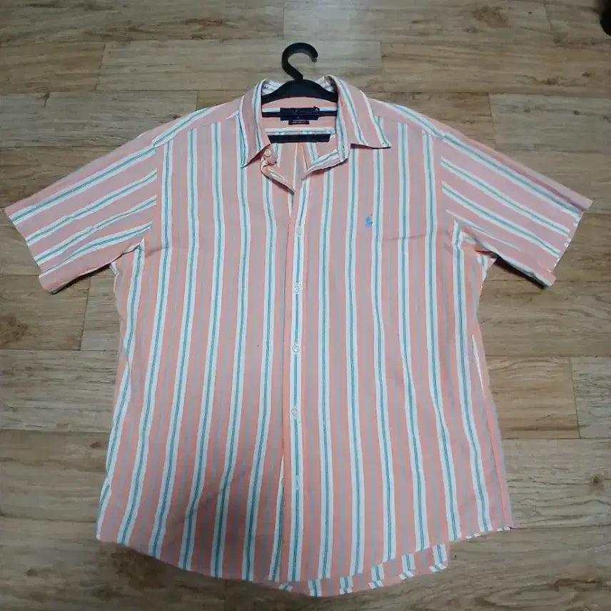 [BUNJANG] Polo Ralph Lauren Striped Short Sleeve Shirt L / 폴로 랄프로렌 스트라이프 반팔 셔츠L
