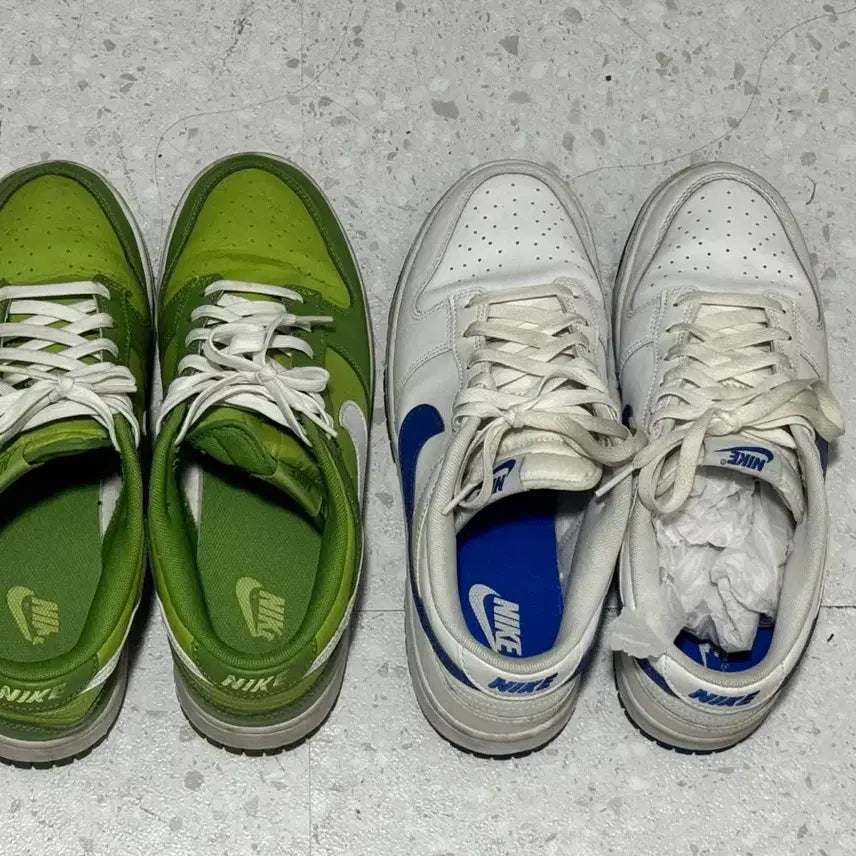 [BUNJANG] Nike Dunk Low Green White / 나이키 덩크 로우 그린, 화이트(블루)