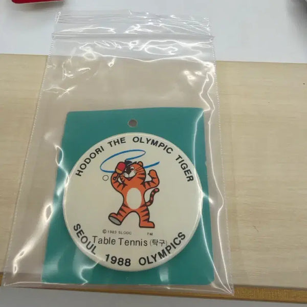 [BUNJANG] 1988 Seoul Olympics Hodori Table Tennis Badge / 서울 올림픽 호돌이 탁구 뱃지 1988