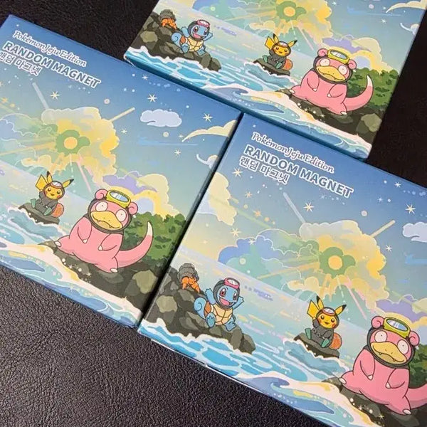 [BUNJANG] Pokemon Jeju Edition Random Magnet 3 Box Bundle Set (Sealed) / 미개봉) 포켓몬 랜덤 마그넷 제주 에디션 3박스 일괄