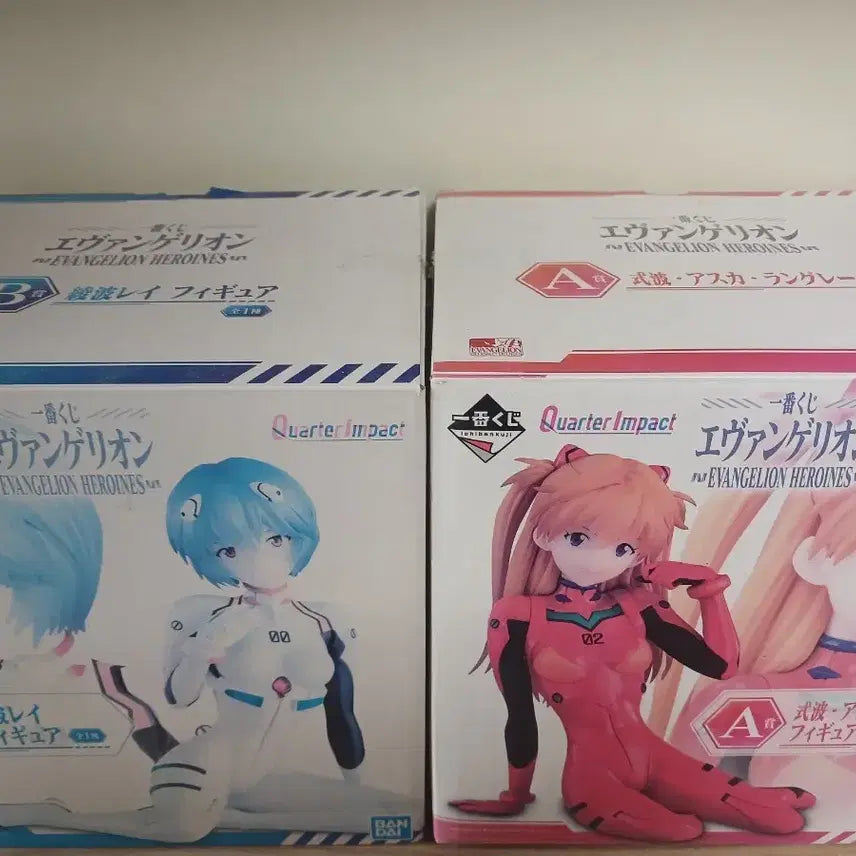 [BUNJANG] Evangelion Ichiban Kuji Heroines Asuka & Rei Figure / 에반게리온 제일복권 히로인즈 아스카 레이 피규어