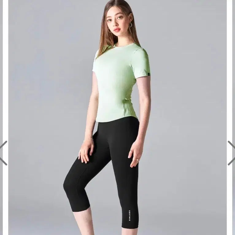 [BUNJANG] Xexymix Black Label Signature 300N Leggings 6.5" (S) / 젝시믹스 블랙라벨 시그니처 300N 레깅스 6.5부 S