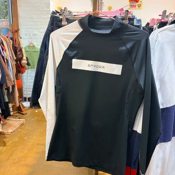 [BUNJANG] SPYDER Rash Guard Black / 스파이더 래쉬가드 블랙