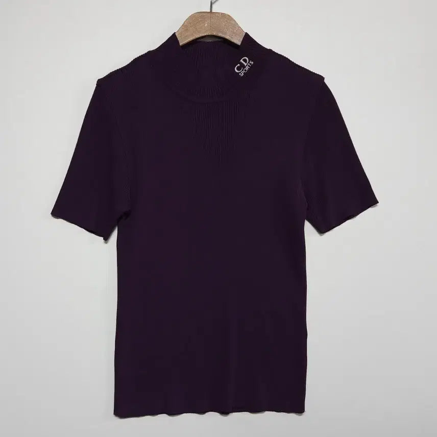 [BUNJANG] Christian Dior Sports 90s Ribbed Short Sleeve Knit / 90년대 크리스찬 디올 스포츠 골지 반팔 니트
