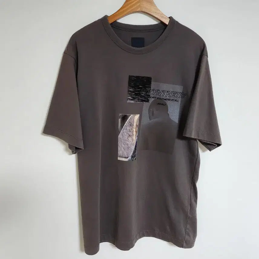 [BUNJANG] Juun.J Grey Logo Oversized Short Sleeve T-Shirt / [44] 준지 그레이 로고 오버핏 반팔 티셔츠 JC9742P214