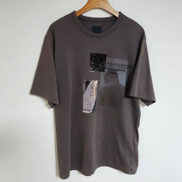 [BUNJANG] Juun.J Grey Logo Oversized Short Sleeve T-Shirt / [44] 준지 그레이 로고 오버핏 반팔 티셔츠 JC9742P214