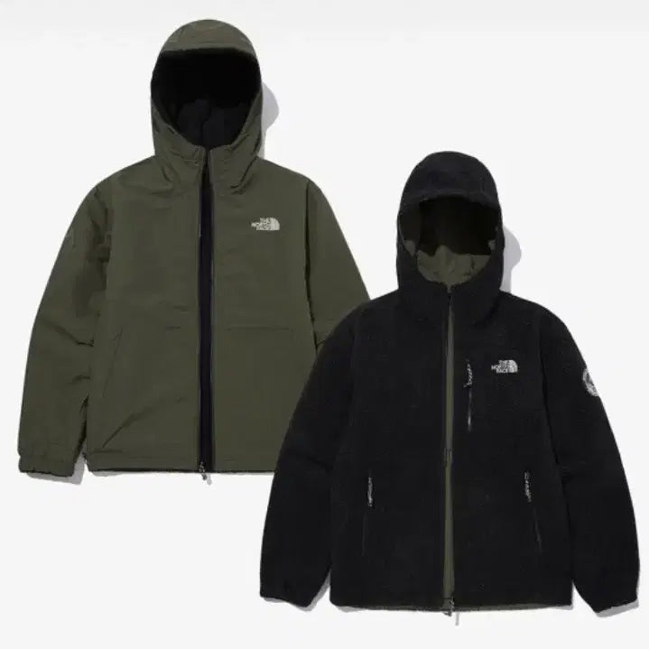 [BUNJANG] The North Face Dicks Reversible Fleece Jacket Black/Khaki Size 105 / 노스페이스 딕스 리버서블 후리스 자켓 블랙/카키/105/앨리스/1023