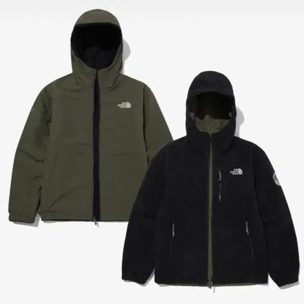 [BUNJANG] The North Face Dicks Reversible Fleece Jacket Black/Khaki Size 105 / 노스페이스 딕스 리버서블 후리스 자켓 블랙/카키/105/앨리스/1023