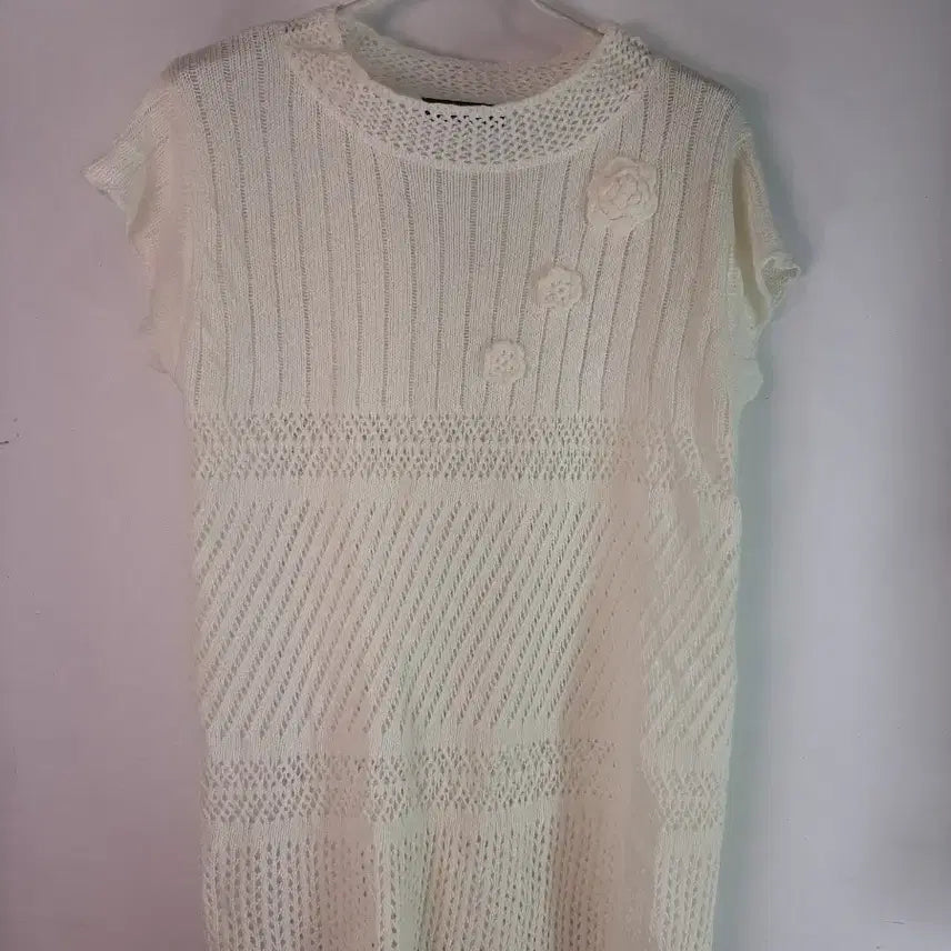 [BUNJANG] M-L Summer Corsage Knit / [M-L]여름 코사지 니트