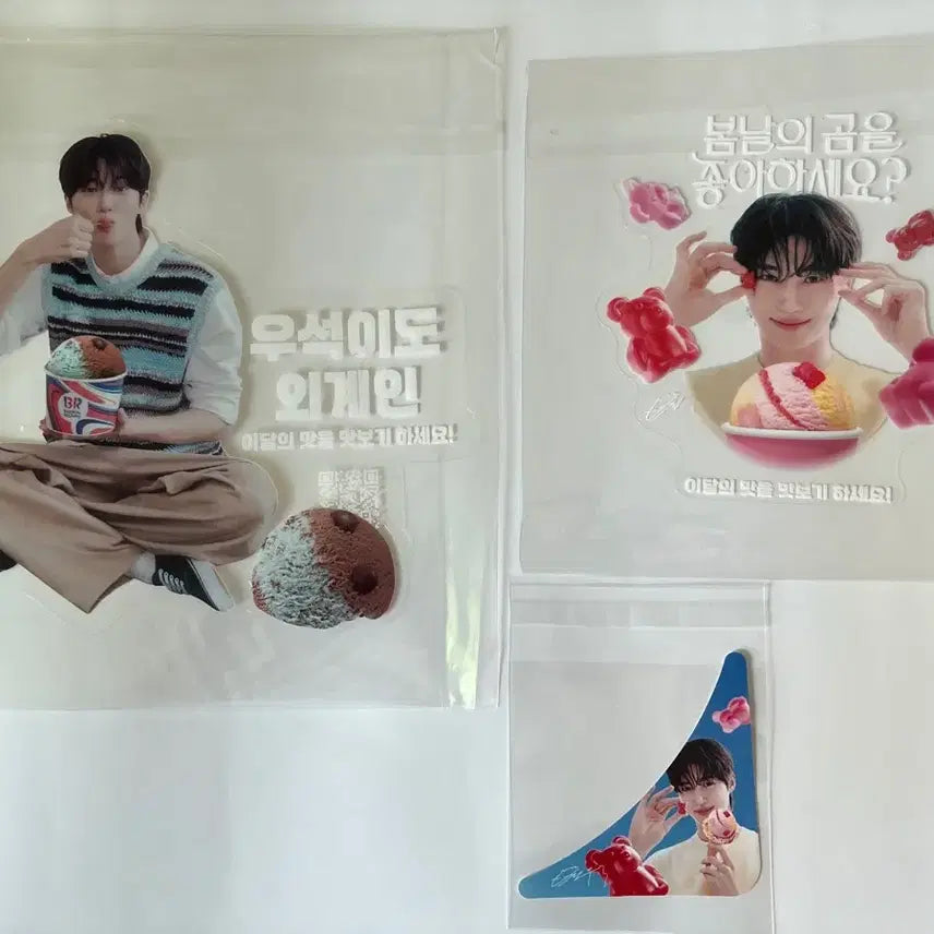 [BUNJANG] Byun Woo-seok Baskin Robbins In-Store Sticker / 배스킨라빈스 변우석 매장용스티커