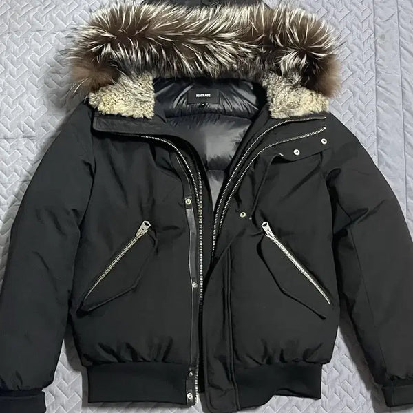 [BUNJANG] MACKAGE Dixon Silver Fox Fur Padded Jacket / 맥케이지 딕슨 실버퍼 패딩