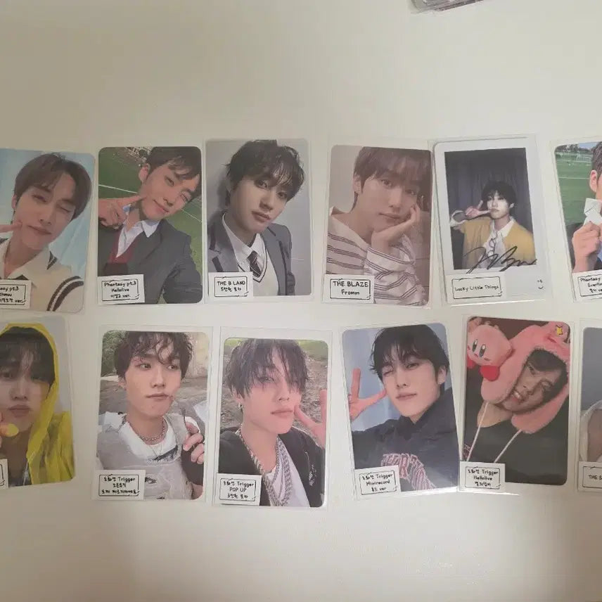 [BUNJANG] The Boyz Jacob POB Photocard Bundle Set (12 pcs) / 더보이즈 제이콥 미공포 포카 12장 일괄 양도