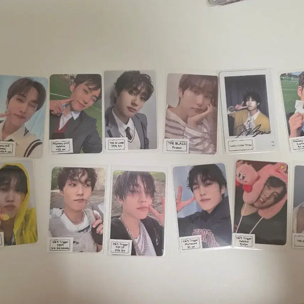 [BUNJANG] The Boyz Jacob POB Photocard Bundle Set (12 pcs) / 더보이즈 제이콥 미공포 포카 12장 일괄 양도