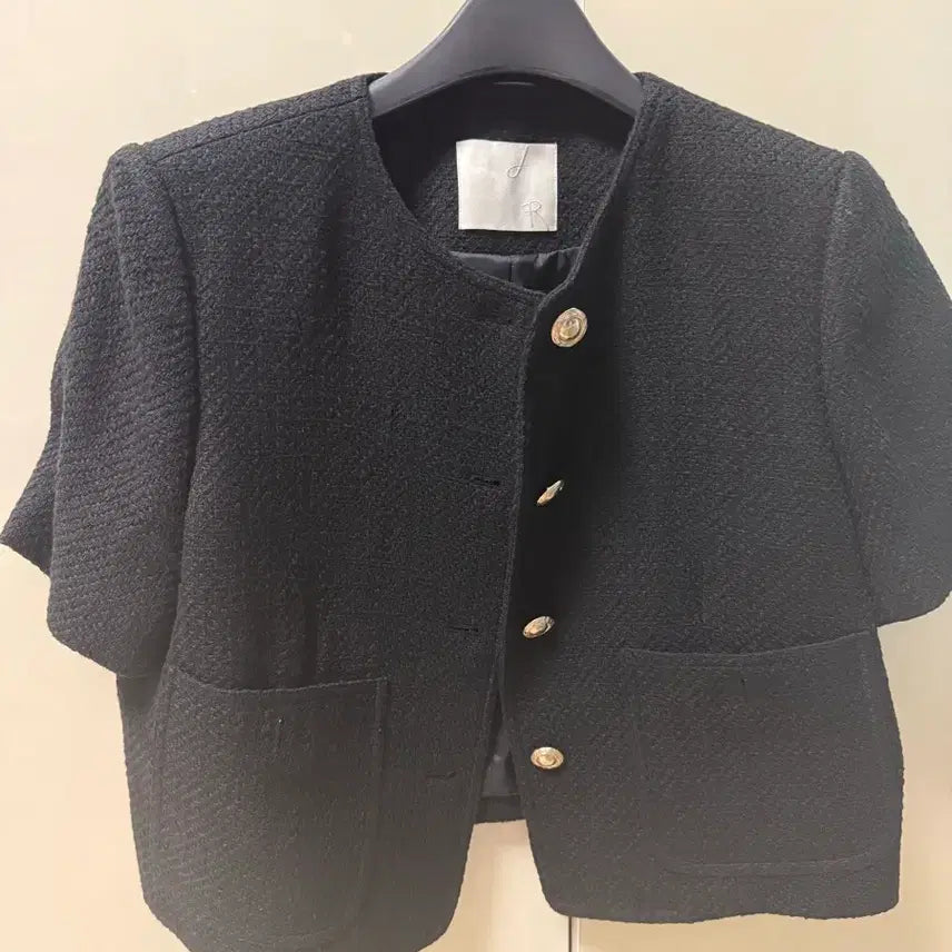 [BUNJANG] Black Tweed Jacket / 블랙 트위드 자켓