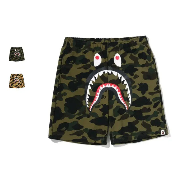 [BUNJANG] BAPE First Camo Shark Sweat Shorts / 베이프 퍼스트 카모 샤크 스웨트 반바지