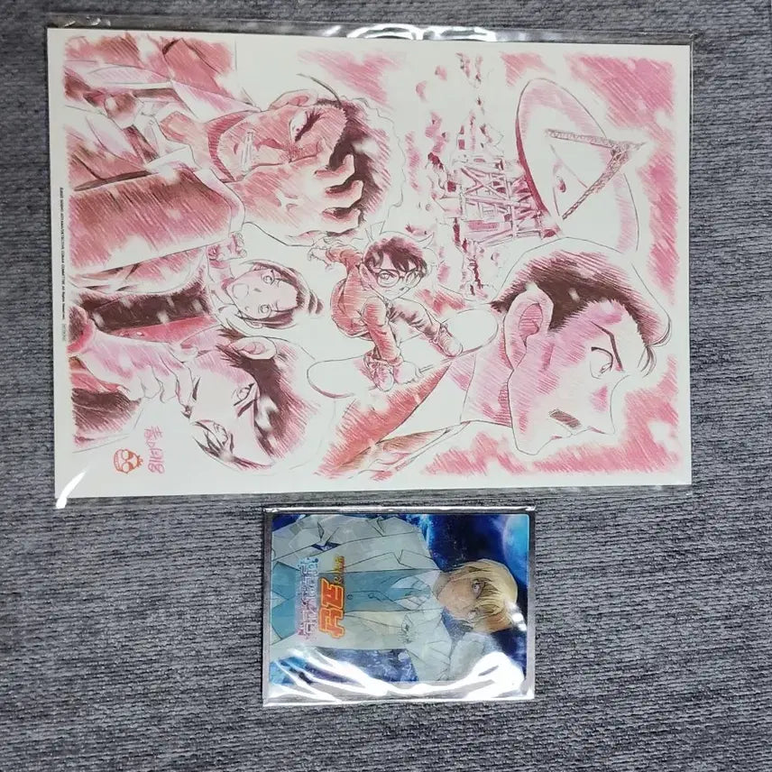 [BUNJANG] Detective Conan Halloween's Bride Furuya Rei Lenticular Card & Mini Original Art Poster Bundle / 코난 영화 특전