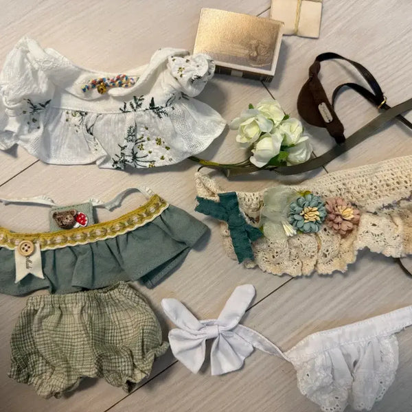 [BUNJANG] Spring Garden Outfit for 20cm Doll / 솜인덕장터 봄의 정원 옷 앙도