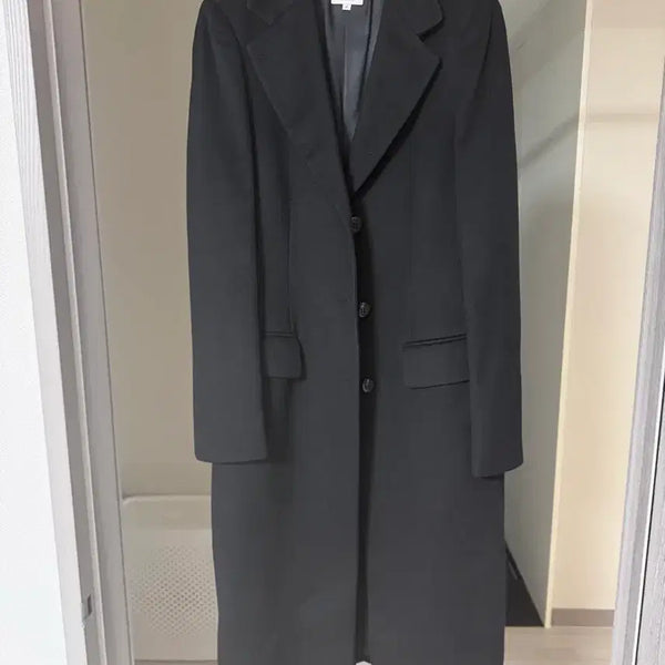 [BUNJANG] Giorgio Armani Collezioni Black Cashmere 100% Women's Coat Size 42 / 아르마니 꼴레지오니 여성코트 블랙 42사이즈