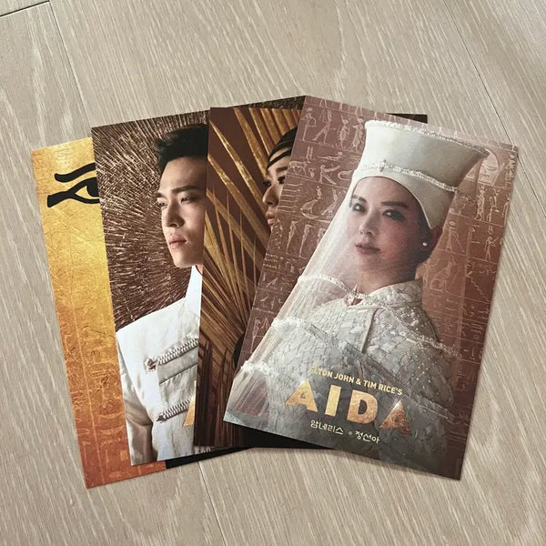 [BUNJANG] Aida 2019 Musical Postcard Set (Jeong Seon-ah, Jeon Na-young, Choi Jae-rim) / 19 뮤지컬 아이다 엽서 세트