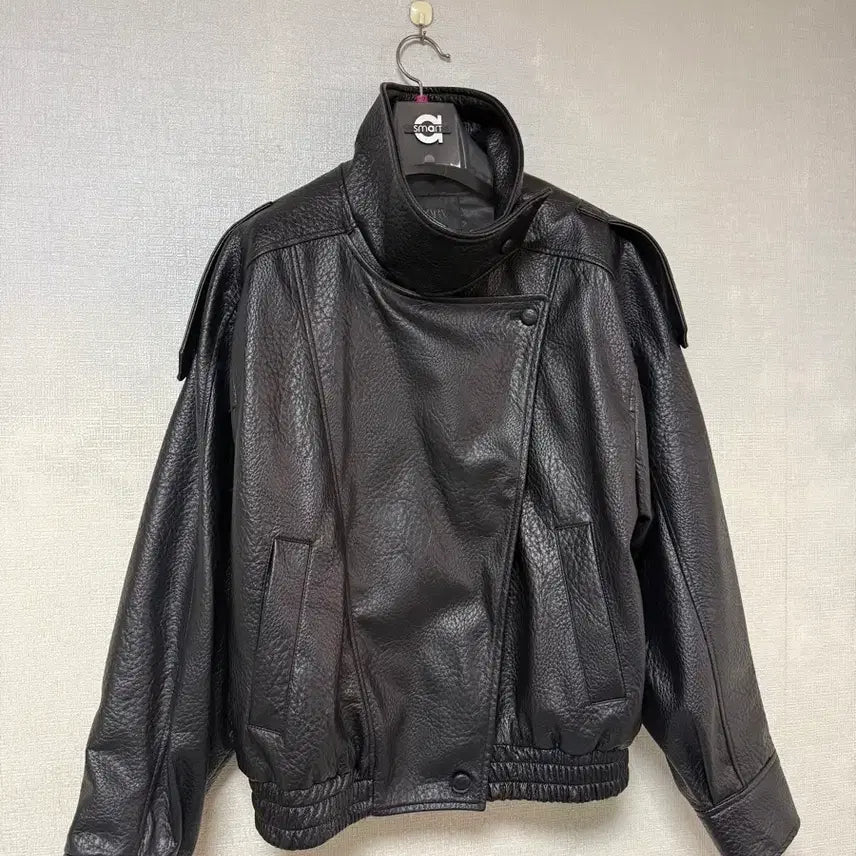 [BUNJANG] ZARA Faux Leather Jacket / 자라 포우 레더 자켓 생로랑맛
