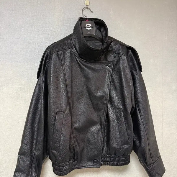 [BUNJANG] ZARA Faux Leather Jacket / 자라 포우 레더 자켓 생로랑맛