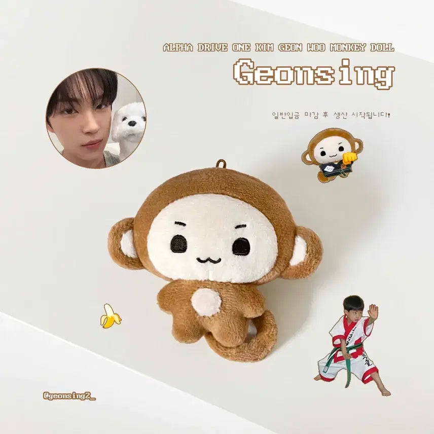 [BUNJANG] ALDIWON Kim Geon-woo Alpa Drive One Plush Doll (Geonsingi) / 알디원 알파드라이브원 김건우 인형 건싱이